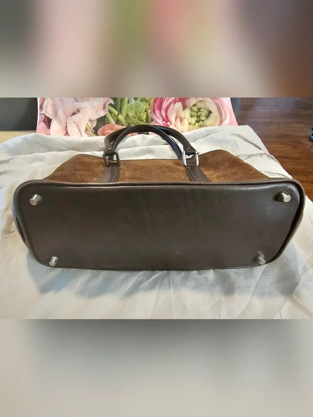 Coach Hampton Suede Tote